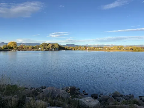 Waneka Lake with the Front Range, Lafayette, Colorado