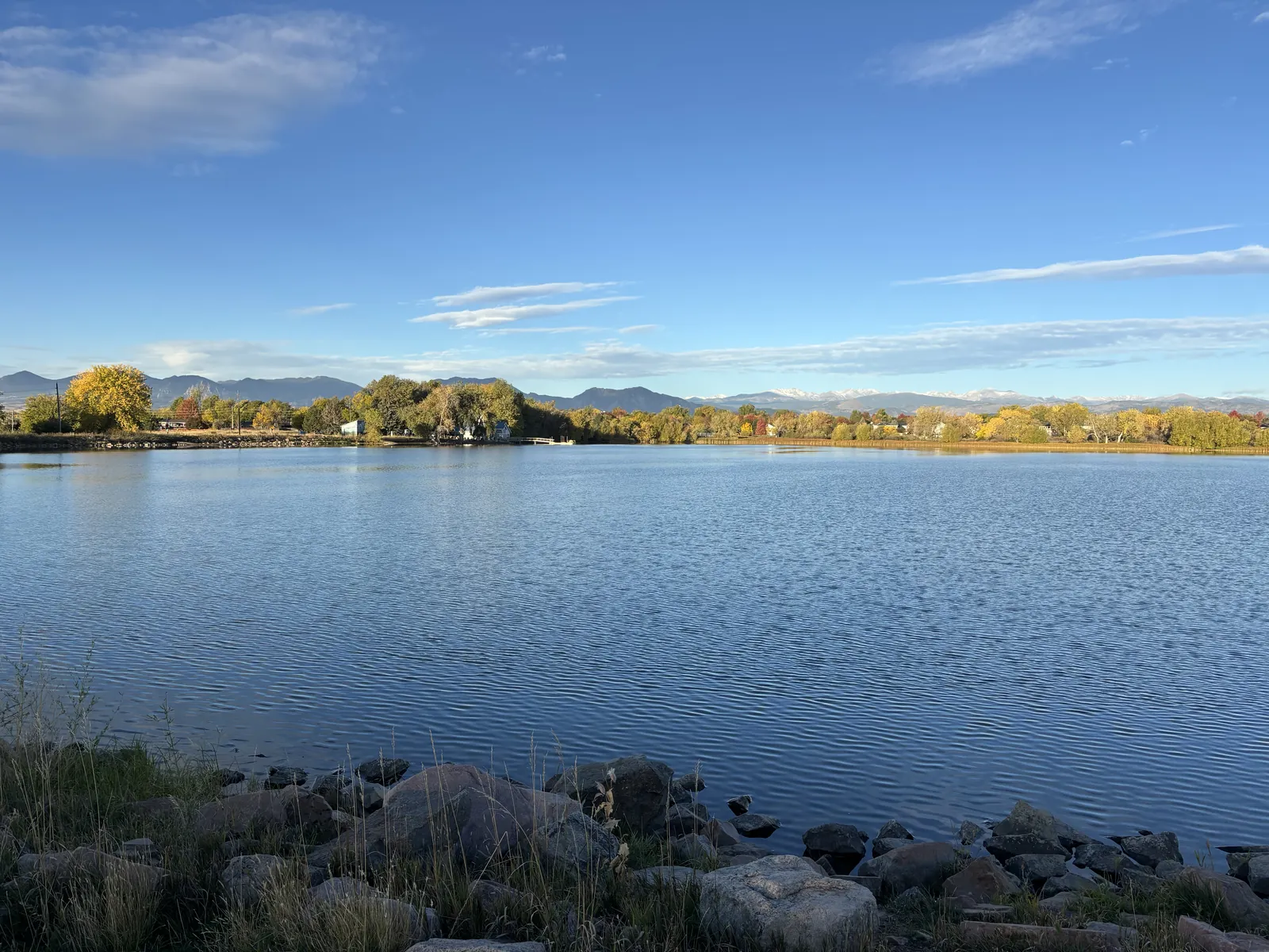 Waneka Lake with the Front Range, Lafayette, Colorado