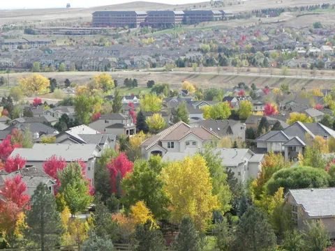 Fall color across the hills, Superior, Colorado
